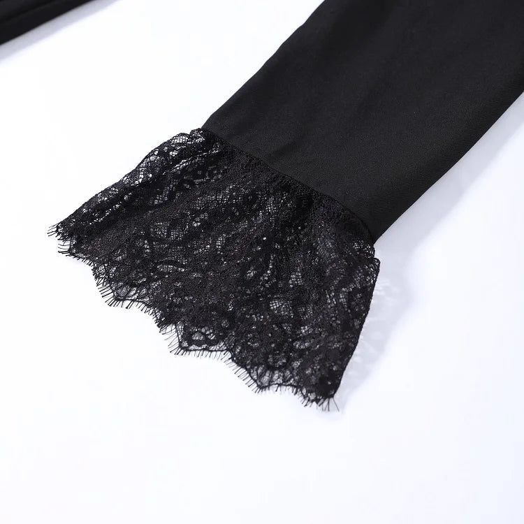 Hem Lapel V‑Neck Blazer For Women’s