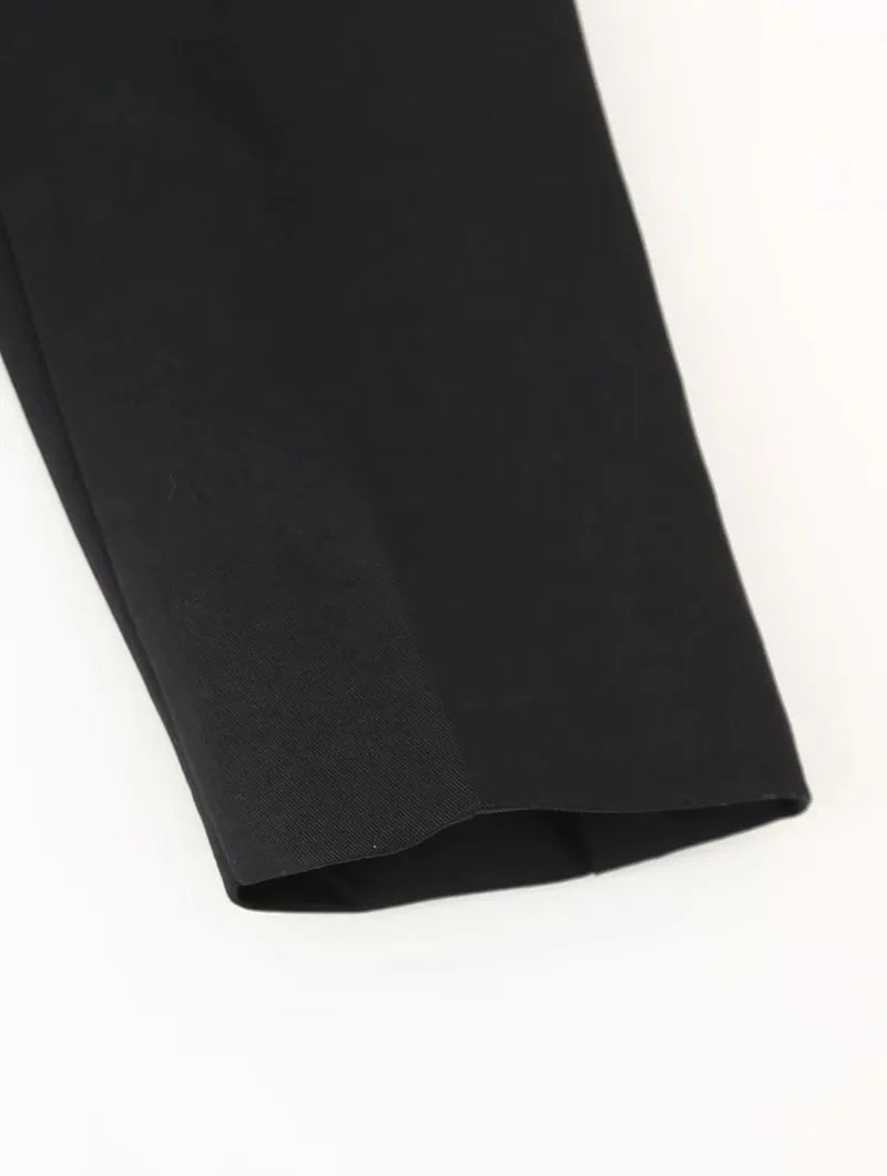 Fanan Elegant Black Blazer Coat