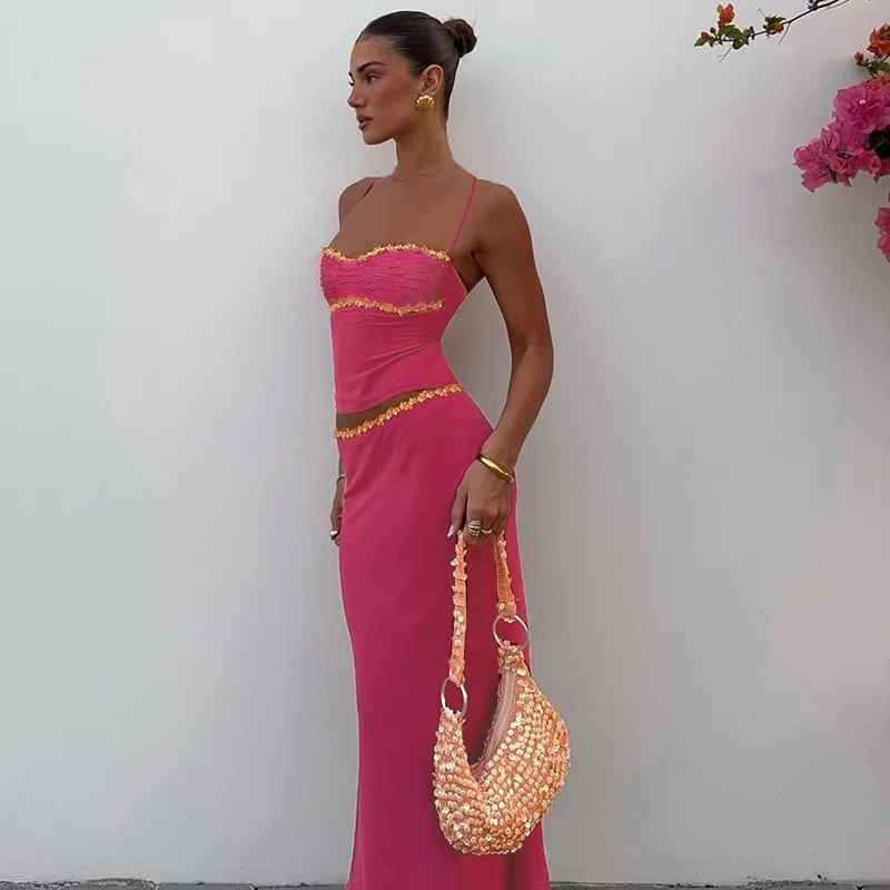 Elegant Sleeveless Sexy Long Maxi