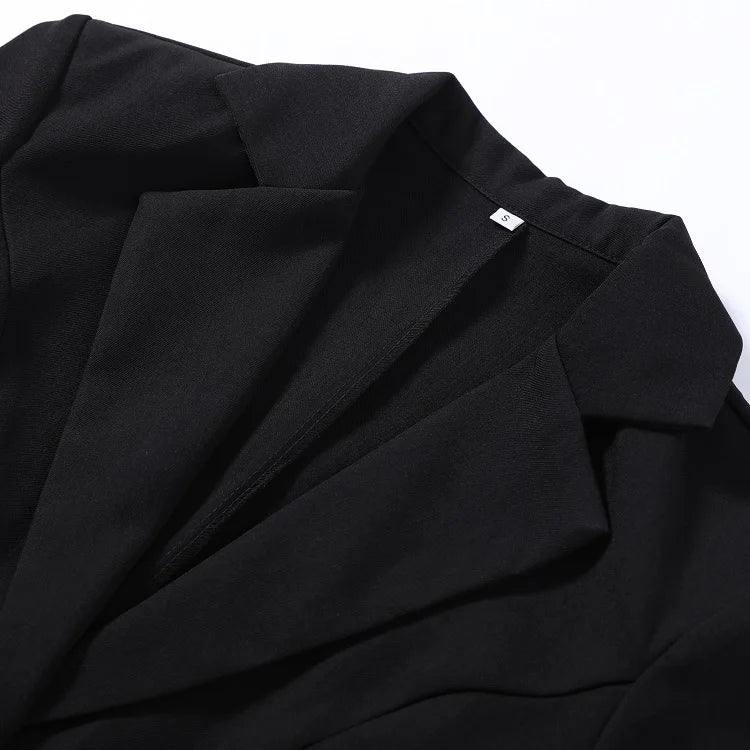 Hem Lapel V‑Neck Blazer For Women’s