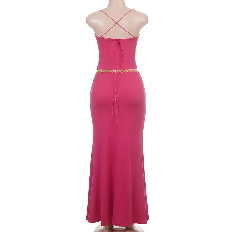 Elegant Sleeveless Sexy Long Maxi