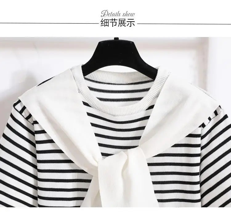 Stripe Shawl TShirt Skirts