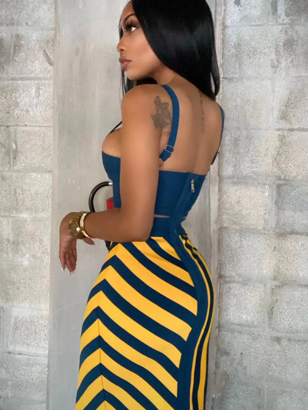 Women's Stretchy Bodycon Midi Dress